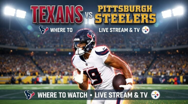 Where to Watch Texans vs Pittsburgh Steelers