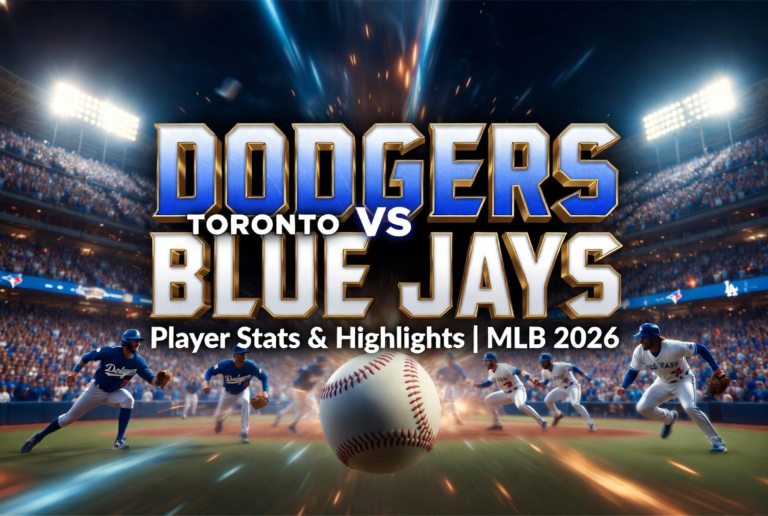Dodgers vs Toronto Blue Jays Match Player Stats