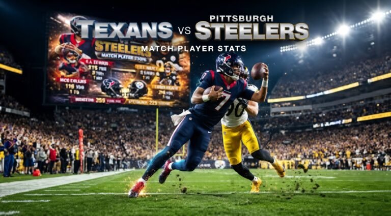 Texans vs Pittsburgh Steelers Match Player Stats