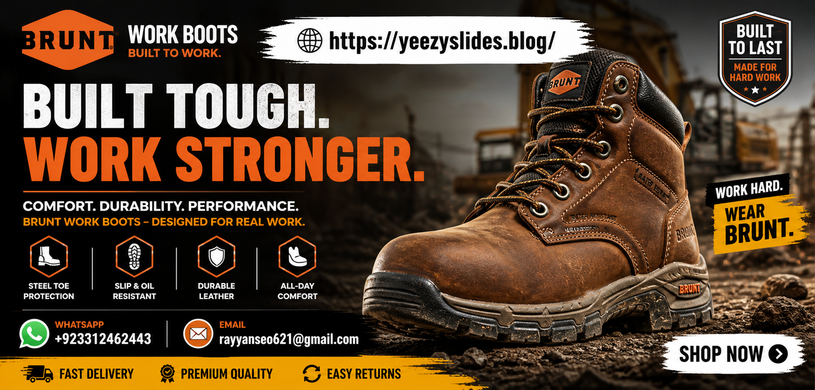 Brunt work boots